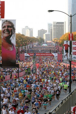 The start of the Chicago Marathon. © www.PhotoRun.net