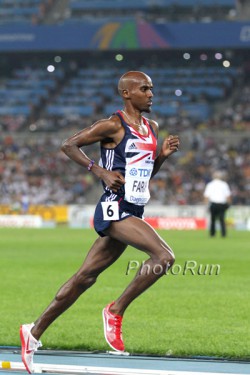 Mo Farah wins silver in the 10,000m. © www.photorun.net