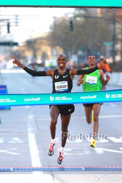 Mo Farah triumphed in New York after a close race to the finish with Gebre Gebremariam. © www.photorun.net