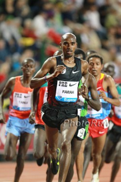 Mo Farah, seen here at the 2011 Prefontaine Classic, finished fourth at the World Indoors, after setting a European record in Birmingham. © www.photorun.net