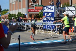 Meb Keflezighi placed first in the men's race. © Courtesy of the Bellin Run