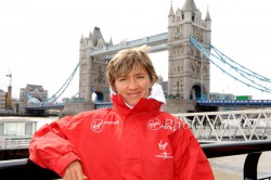 Irina Mikitenko, seen before the 2012 London Marathon. © www.PhotoRun.net